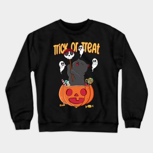 Cat Halloween Candy Crewneck Sweatshirt